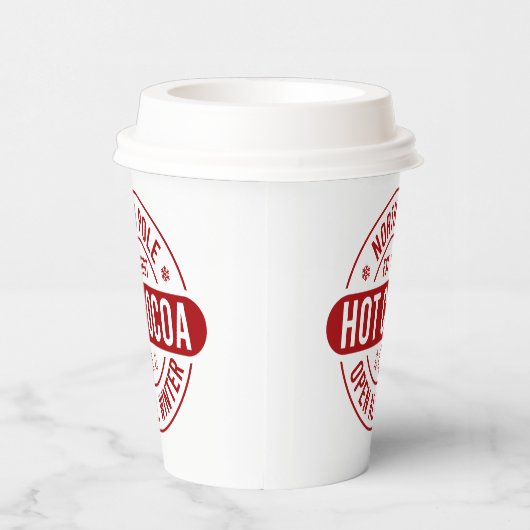 Gobelets En Papier Coco chaud du pôle Nord Noël (Droite)