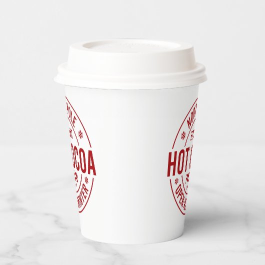 Gobelets En Papier Coco chaud du pôle Nord Noël (Gauche)