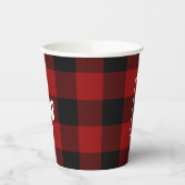 Gobelets En Papier Cocoa Noël Cosy Plaid Logo (Gauche)
