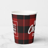 Gobelets En Papier Cocoa Noël Cosy Plaid Logo (Droite)
