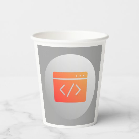 Gobelets En Papier Code coupe (Verso)