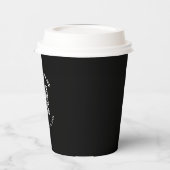 Gobelets En Papier Code QR avec nom d'entreprise Texte circulaire gra (Gauche)