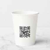Gobelets En Papier Code QR pour l'événement promotionnel avec logo pe (Verso)
