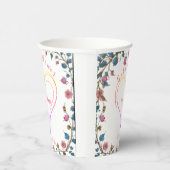 Gobelets En Papier Coeur baby shower (Droite)