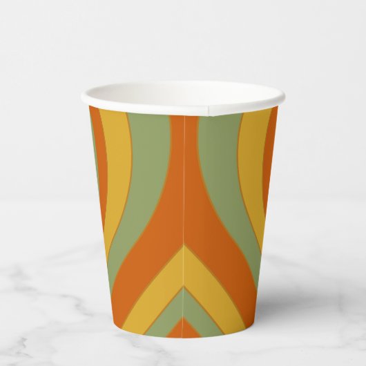 Gobelets En Papier Coeur d'amour Super en couche rétro (Droite)