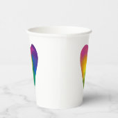 Gobelets En Papier Coeur d'aquarelle dynamique (Droite)