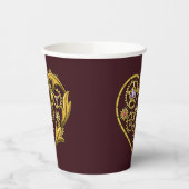 Gobelets En Papier Cœur d'engrenages Steampunk  (Gauche)