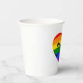 Gobelets En Papier Coeur gay (Recto)