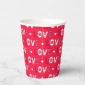 Gobelets En Papier Cœurs de la Saint-Valentin (Droite)