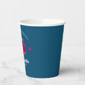 Gobelets En Papier Coeurs fraises Anniversaire Fille Bleu Vert (Gauche)