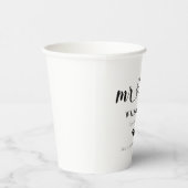 Gobelets En Papier Coeurs mignons M & Mme Mariage Fiançailles (Droite)
