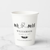 Coeurs mignons M & Mme Mariage Fiançailles