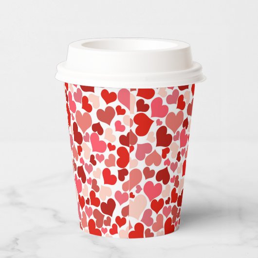 Gobelets En Papier Coeurs multicolores Motif-20367 (Droite)