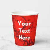 Gobelets En Papier Coeurs sensibles (Recto)