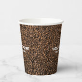 Gobelets En Papier Coffee Beans Custom Business Logo Ici Élégant (Gauche)