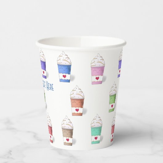 Gobelets En Papier Coffee Cups (Gauche)