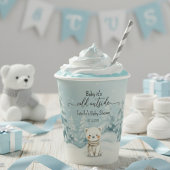 Gobelets En Papier Cold Outside Winter Gender Neutral Baby Shower