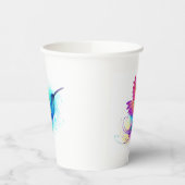 Gobelets En Papier Colibri arc-en-ciel exotique (Gauche)