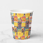 Gobelets En Papier Collage d'art symbolique africain (Droite)