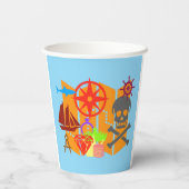 Gobelets En Papier Collage de chasse au trésor (Verso)