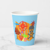 Gobelets En Papier Collage de chasse au trésor (Recto)