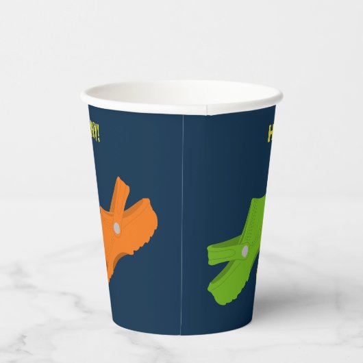 Gobelets En Papier Collage de chaussures en plastique Marine Blue Ann (Droite)