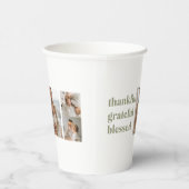 Gobelets En Papier Collage moderne Trois photo Thanksgiving (Droite)