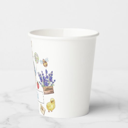 Gobelets En Papier Collage Peter le lapin (Gauche)