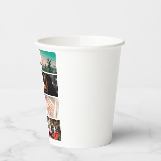 Gobelets En Papier Collage photo 2024 Tasse en papier (Gauche)