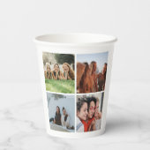 Gobelets En Papier Collage photo moderne simple (Verso)