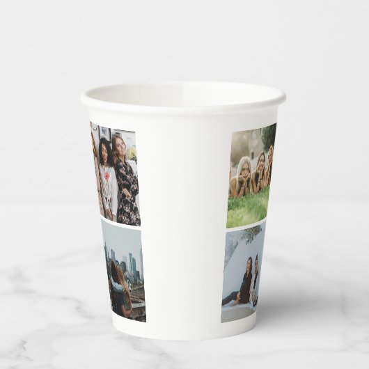 Gobelets En Papier Collage photo moderne simple (Gauche)