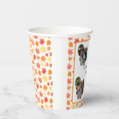 Gobelets En Papier Collage photo personnalisé de dinde graisseuse (Droite)