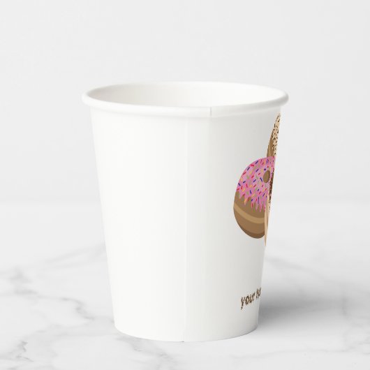 Gobelets En Papier collection beignes et café (Droite)