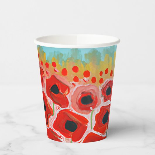 Gobelets En Papier Collection Champ Poppy (Gauche)