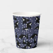 Gobelets En Papier Collection d'animaux de l'Arctique - Orques (Droite)