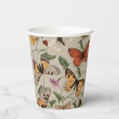 Gobelets En Papier Collection de la papillon Moth Nature Dessin (Verso)