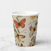 Gobelets En Papier Collection de la papillon Moth Nature Dessin (Gauche)