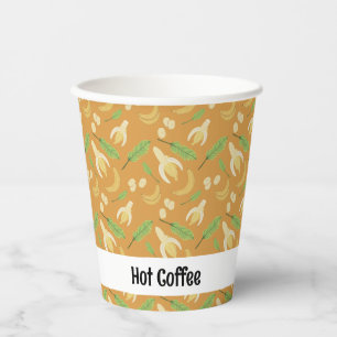 Gobelets En Papier Collection de Motifs de paniers de fruits - Banane