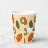 Gobelets En Papier Collection de Motifs de paniers de fruits - Kiwi (Droite)