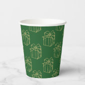 Gobelets En Papier Collection de Noël simple - Présente (Verso)