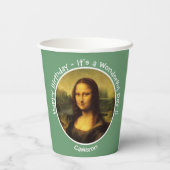Gobelets En Papier Collection Leonardo da Vinci Mona Lisa (Verso)