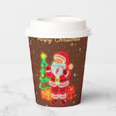 Gobelets En Papier Collection Noël Moderne Neon (Verso)