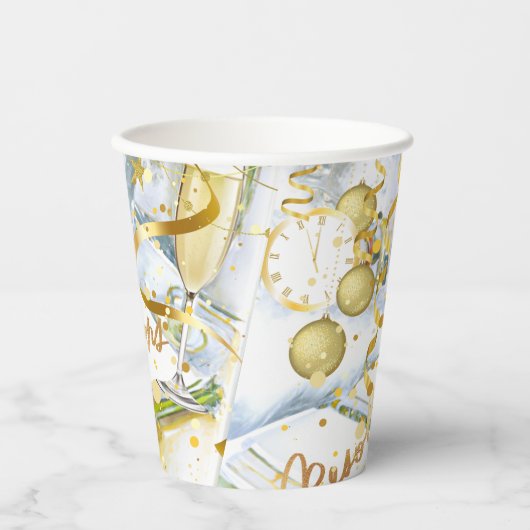 Gobelets En Papier Collection Résolution du Nouvel An (Recto)