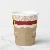 Gobelets En Papier Collection Rustique de Mariages de tournesol Kraft (Droite)