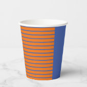 Gobelets En Papier Color Pop Stripes design rayé moderne (Recto)
