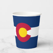 Gobelets En Papier Coloradan Flag, Flag of Colorado (Verso)