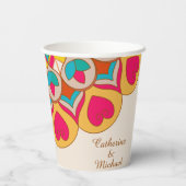 Gobelets En Papier Coloré Ethnic Mandala Bold & Bright Mariage (Verso)