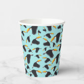 Gobelets En Papier Coloré Toucan Tropical Bird Motif (Gauche)