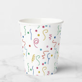 Gobelets En Papier Colored Party Confetti Pattern (Gauche)