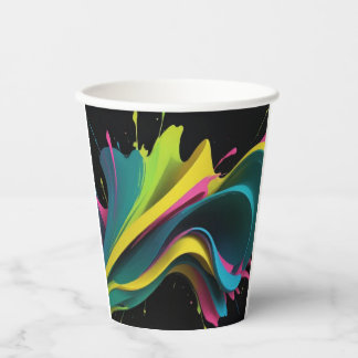GOBELETS EN PAPIER COLORES